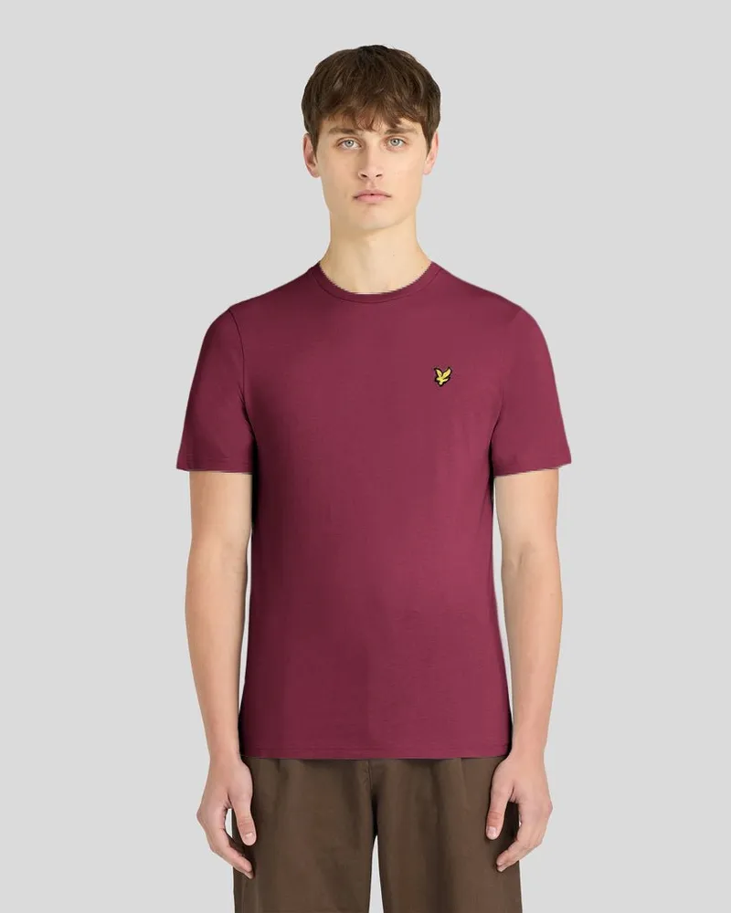 Lyle & Scott T-Shirt Uni Bordeaux