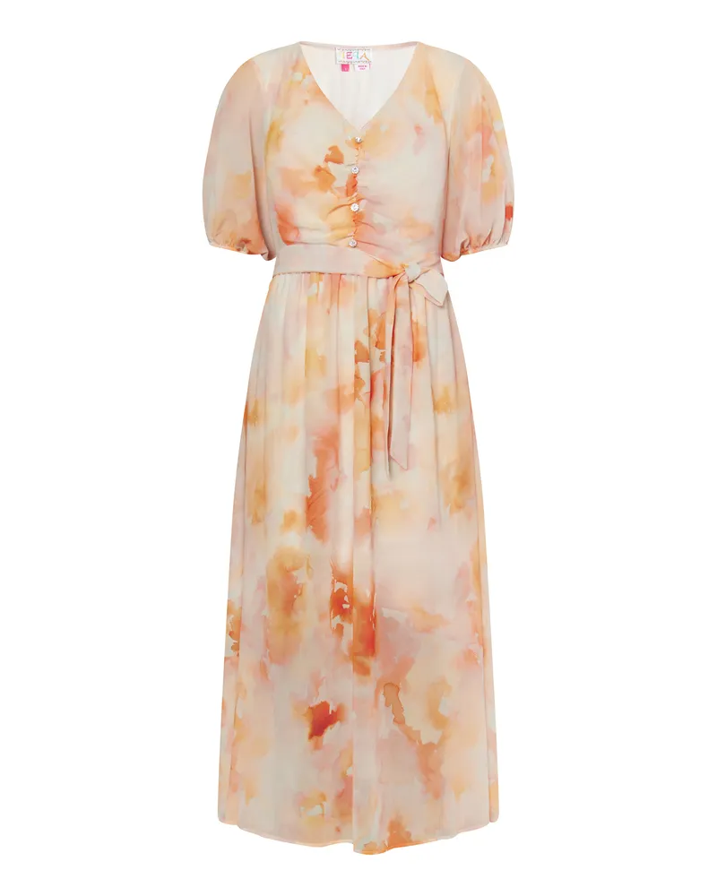 IZIA Kleid Damen Orange Mehrfarbig Orange
