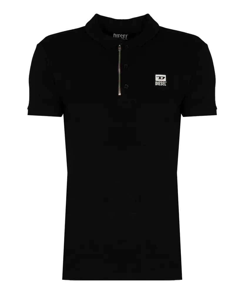 Diesel Polohemd T-Harry Herren schwarz Schwarz