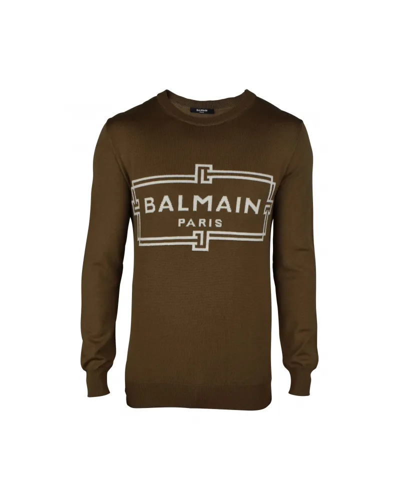 Balmain Pullover Kaki Khaki