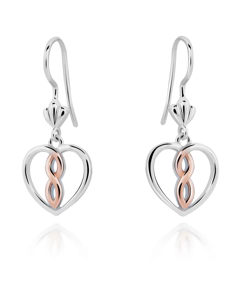 Orphelia Delilah' Tropfenohrringe aus 925er Sterlingsilber für Damen - Silber/Rosé ZO-7475 Silber