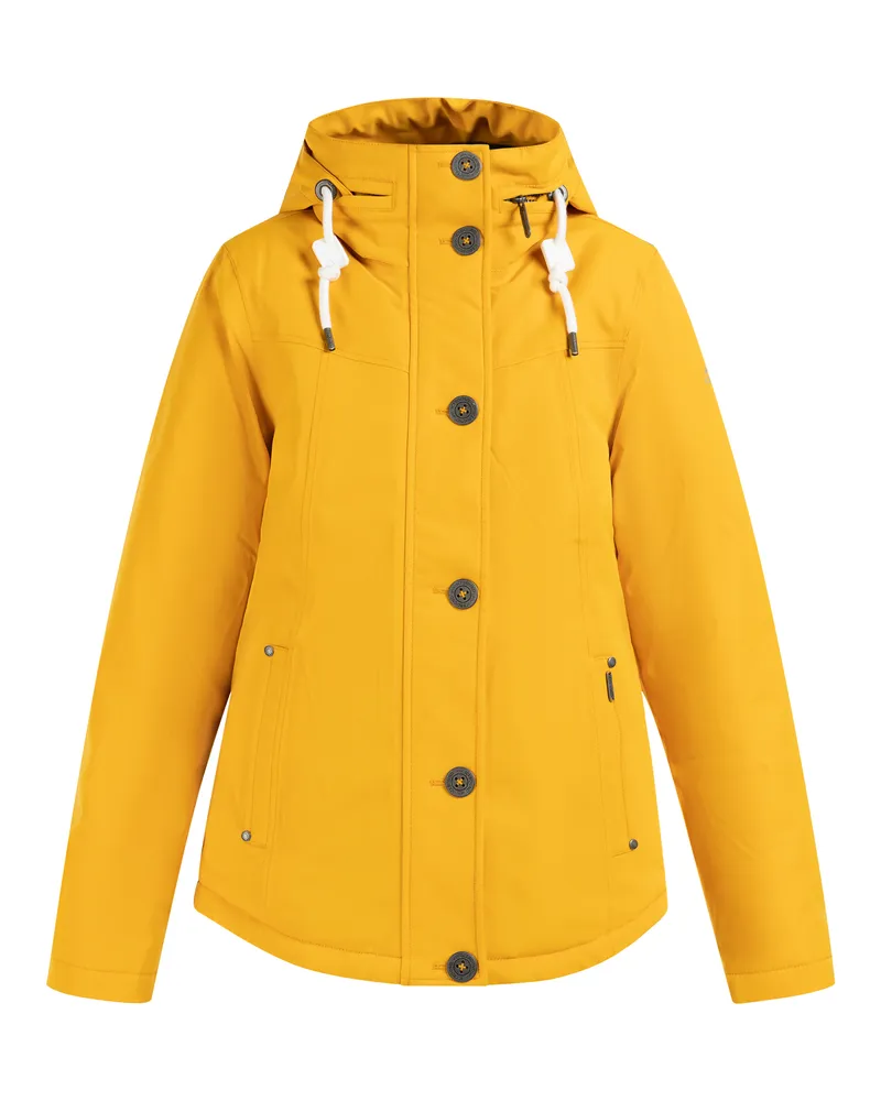 IceBound Winterjacke Damen senf Senfgelb