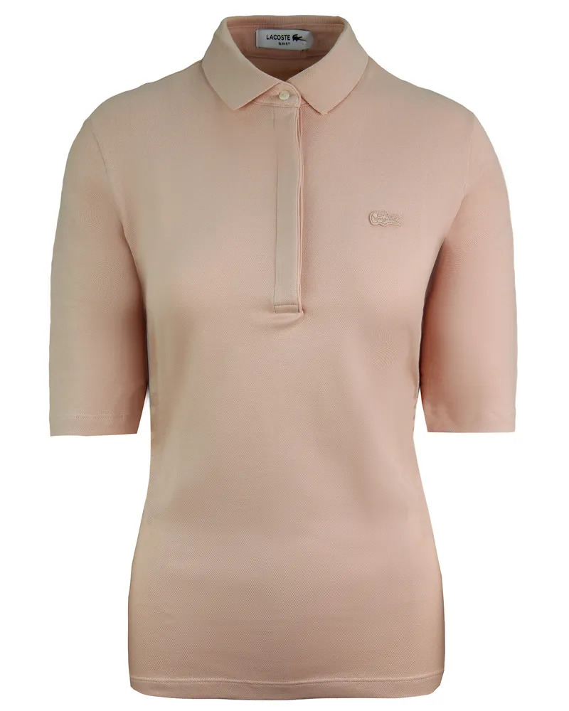 Lacoste Slim Fit Womens Peach Polohemd Pfirsich