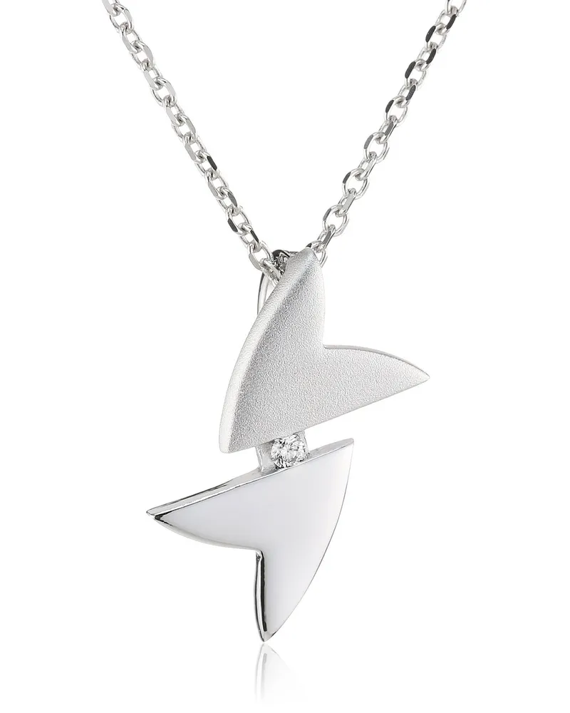 Orphelia Damen-Kette aus 925er Sterlingsilber mit Anhänger – Silber ZH-4639 Silber