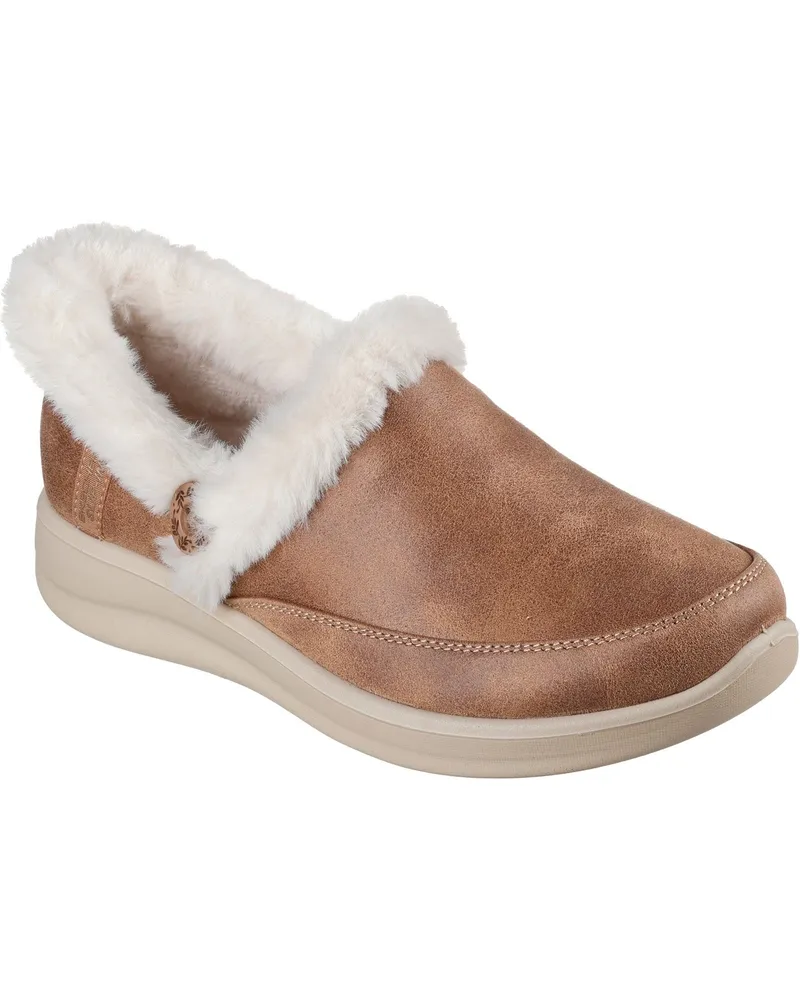 Skechers Cozy Escape Textil Damen Chestnut Hausschuhe Braun