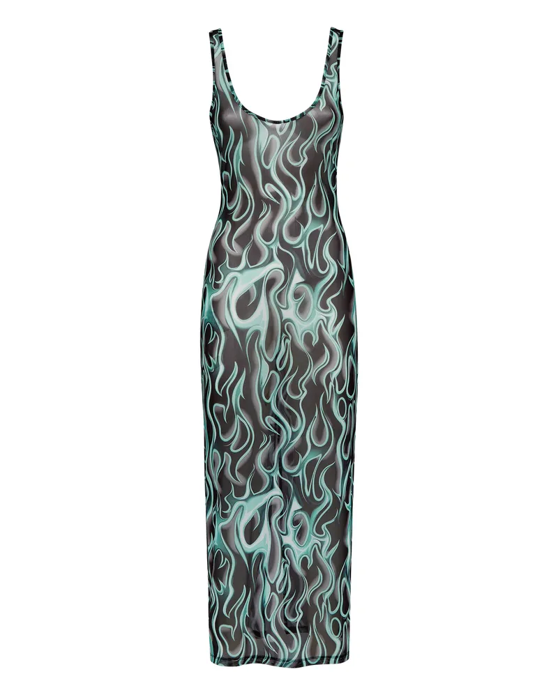 Philipp Plein Kleid Flame Schwarz