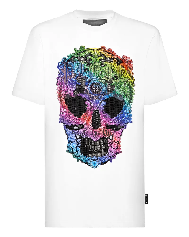 Philipp Plein T-Shirt Skull Weiß
