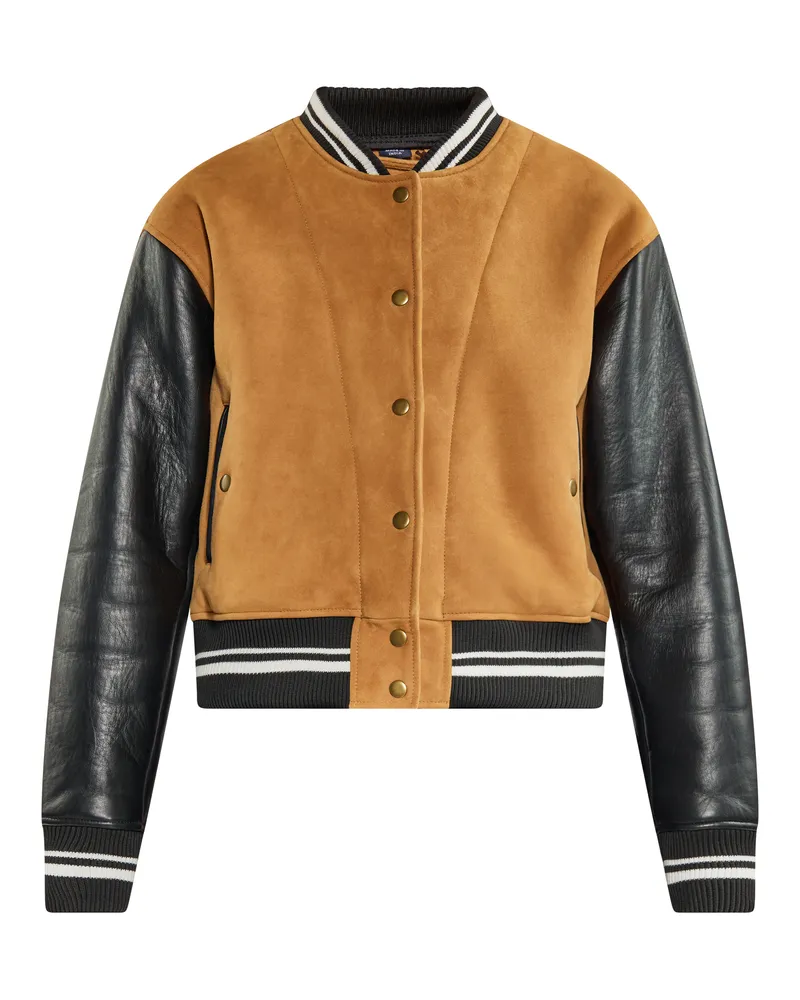 DreiMaster Jacke Damen Kamel Schwarz Camel
