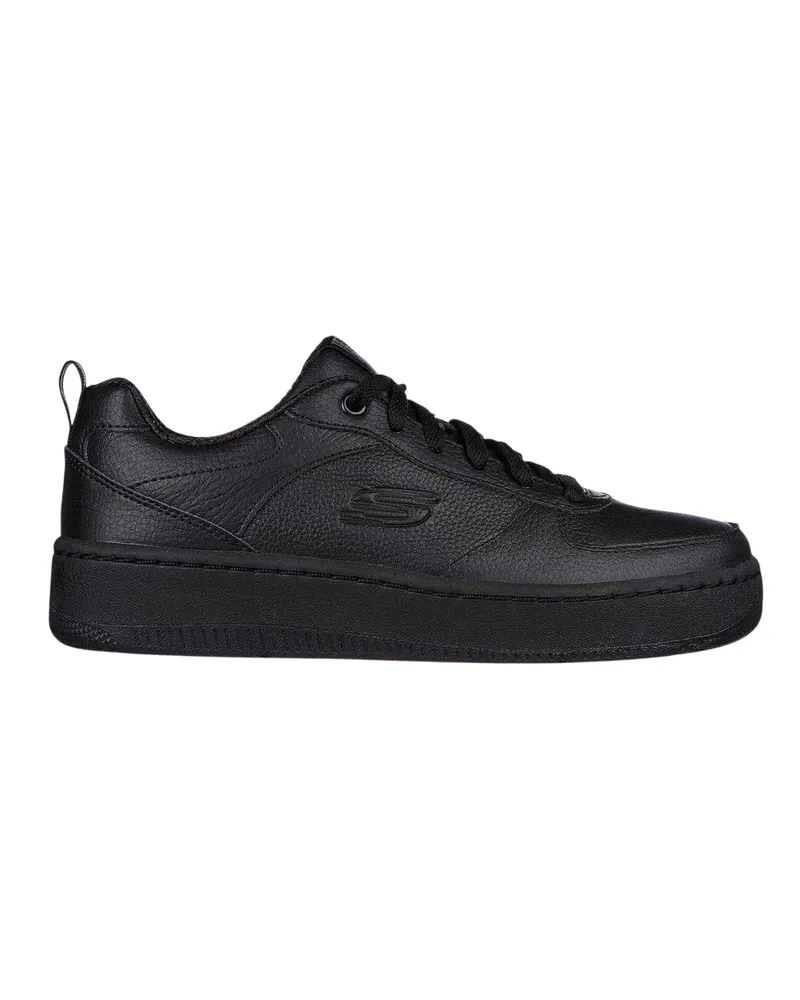 Skechers Sport Court 92 Illustrious" Sneaker für Damen, Leder (Schwarz Schwarz