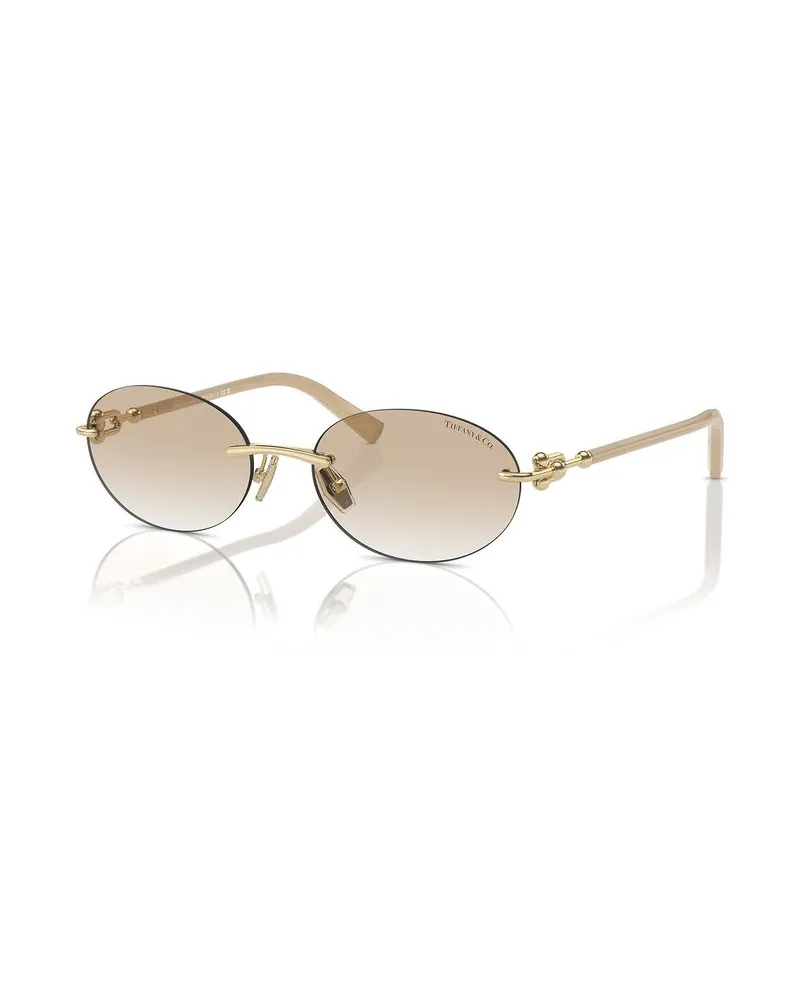 Tiffany & Co. Sonnenbrille Hellbraun/Hellgold 