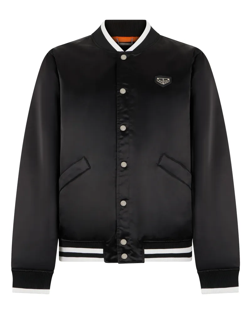 Philipp Plein Bomberjacke Logo Schwarz
