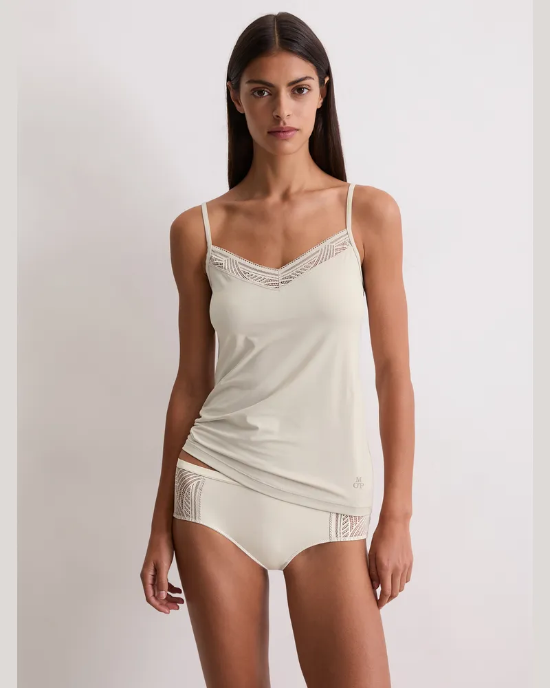 Marc O'Polo Tanktop Timeless Lace Grau