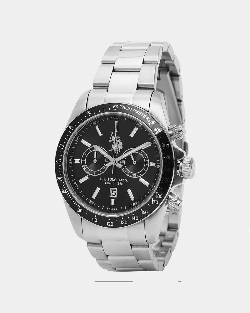 U.S. Polo Assn.  Uhr Charles Gent Uhr Silber