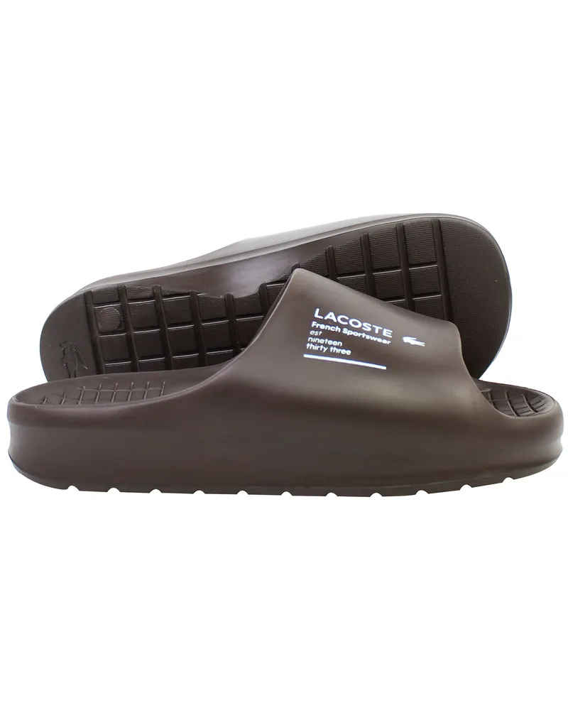 Lacoste Serve Slide 2.0 223 2 CMA Braune Herren-Slider Braun