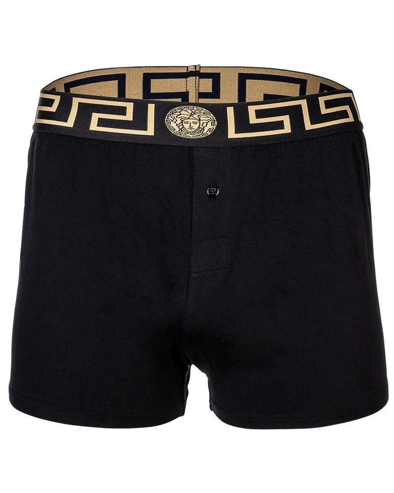 Versace Webboxer Web-Boxershorts Schwarz