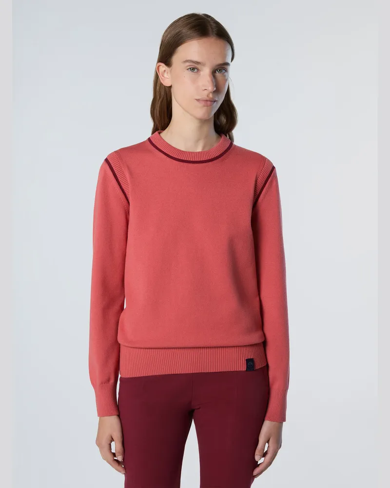 North Sails Pullover Rundhalsausschnitt aus Viskose Rosa