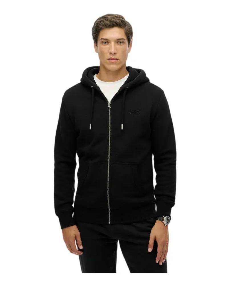 Superdry. Vintage-Sweatshirt für Herren - Schwarz Schwarz