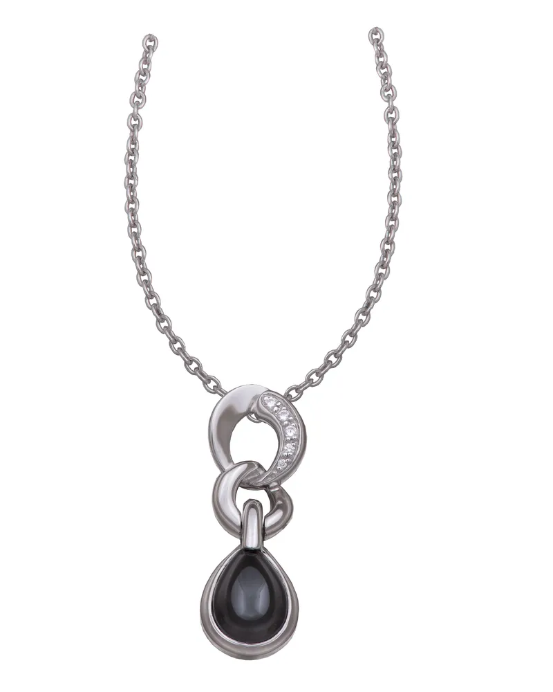 Orphelia Damen-Kette aus 925er Sterlingsilber mit Anhänger – Silber ZH-4538 Silber