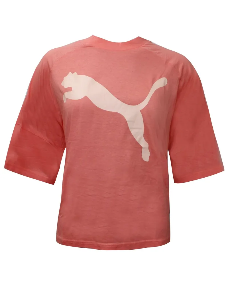 Puma Fusion – Rosafarbenes Crop-Top für Damen Rosa