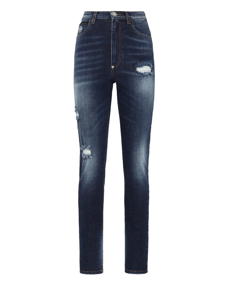 Philipp Plein Jeggings Blau