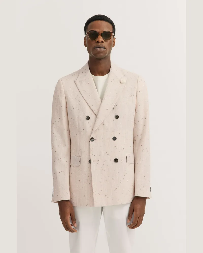 Bugatti Herren Sakko 2-reihig aus Wolle Beige