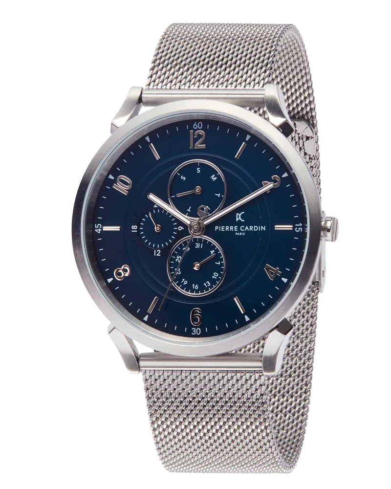 Pierre Cardin Pigalle Boulevard Silber Herren Armbanduhr CPI.2028 Silber
