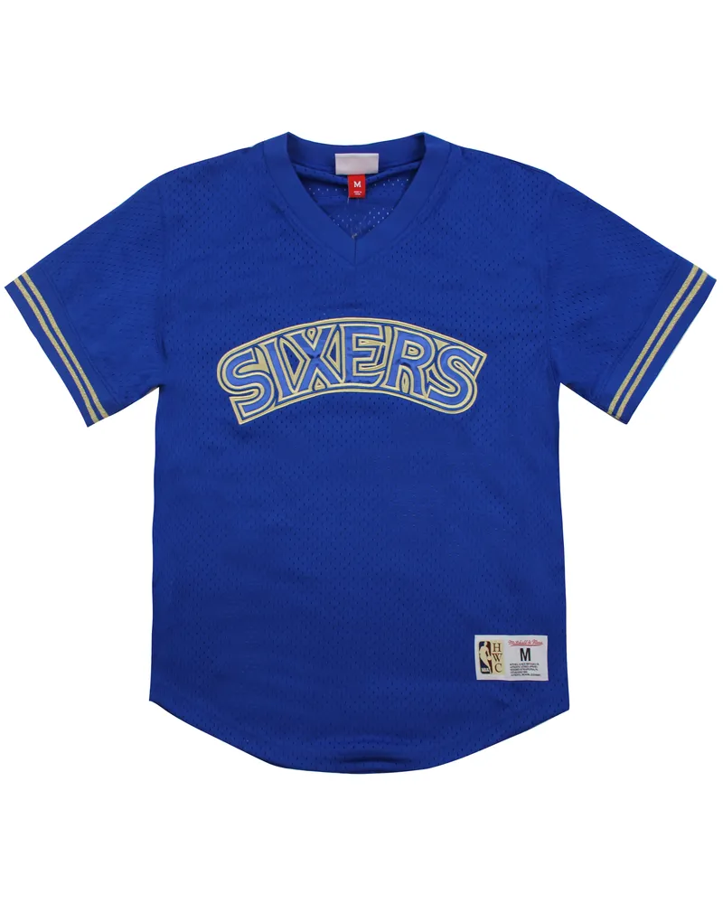 Mitchell & Ness Philadelphia 76ers NBA Champion Game Mesh Top Blau