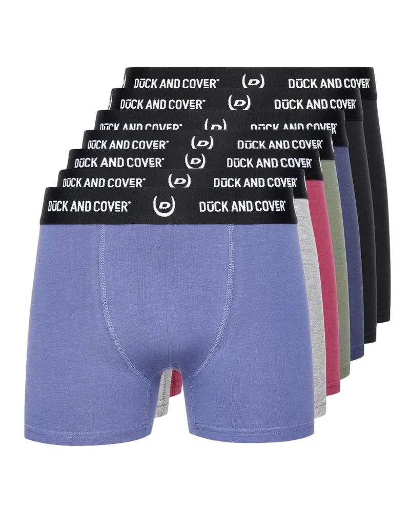 Duck and Cover Anvilli" Boxershorts für Herren(7er-Pack) (Bunt Grün