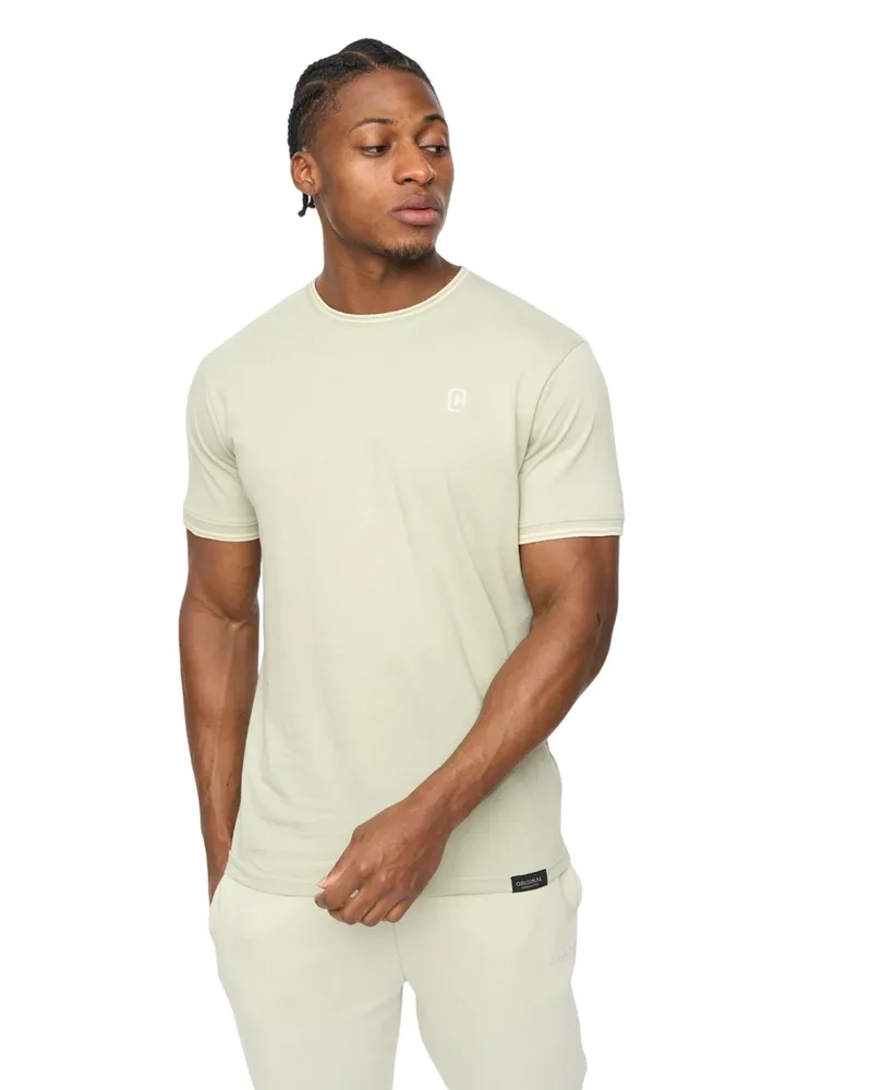 CrossHatch Preece" T-Shirt für Herren (Helles Oliv Oliv