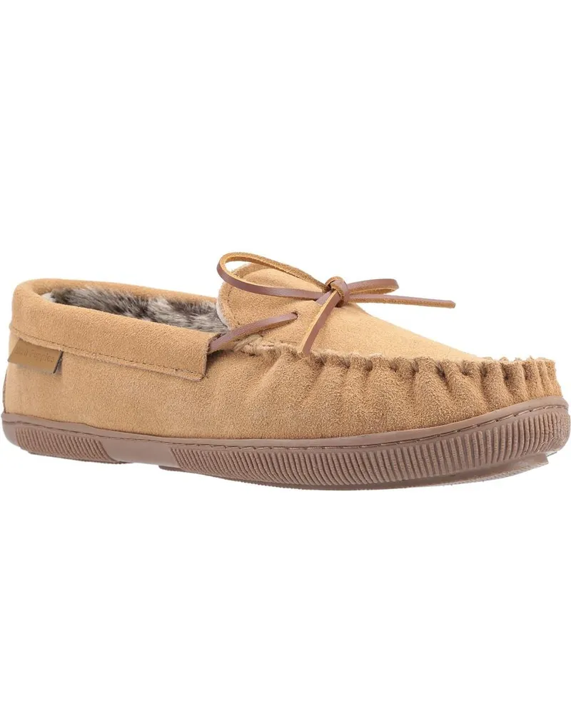 Hush Puppies Herren Ace Slip On Leder Pantoffel (Tan Cognac