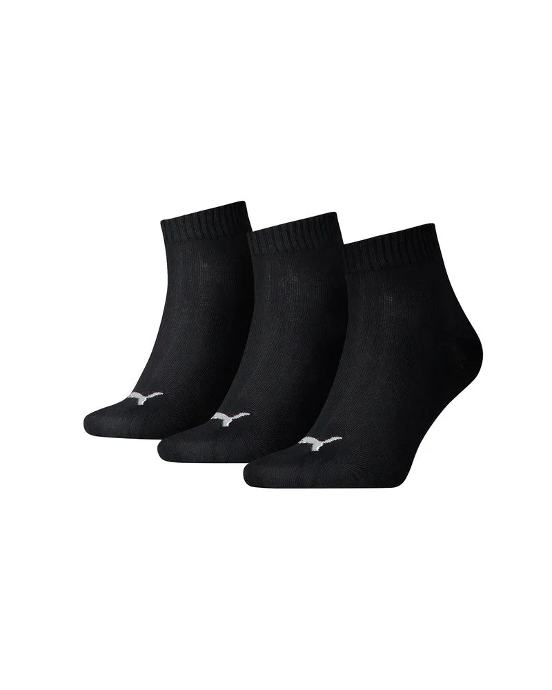 Puma 3er-Pack schwarze Herren-Schuhfuttersocken Schwarz
