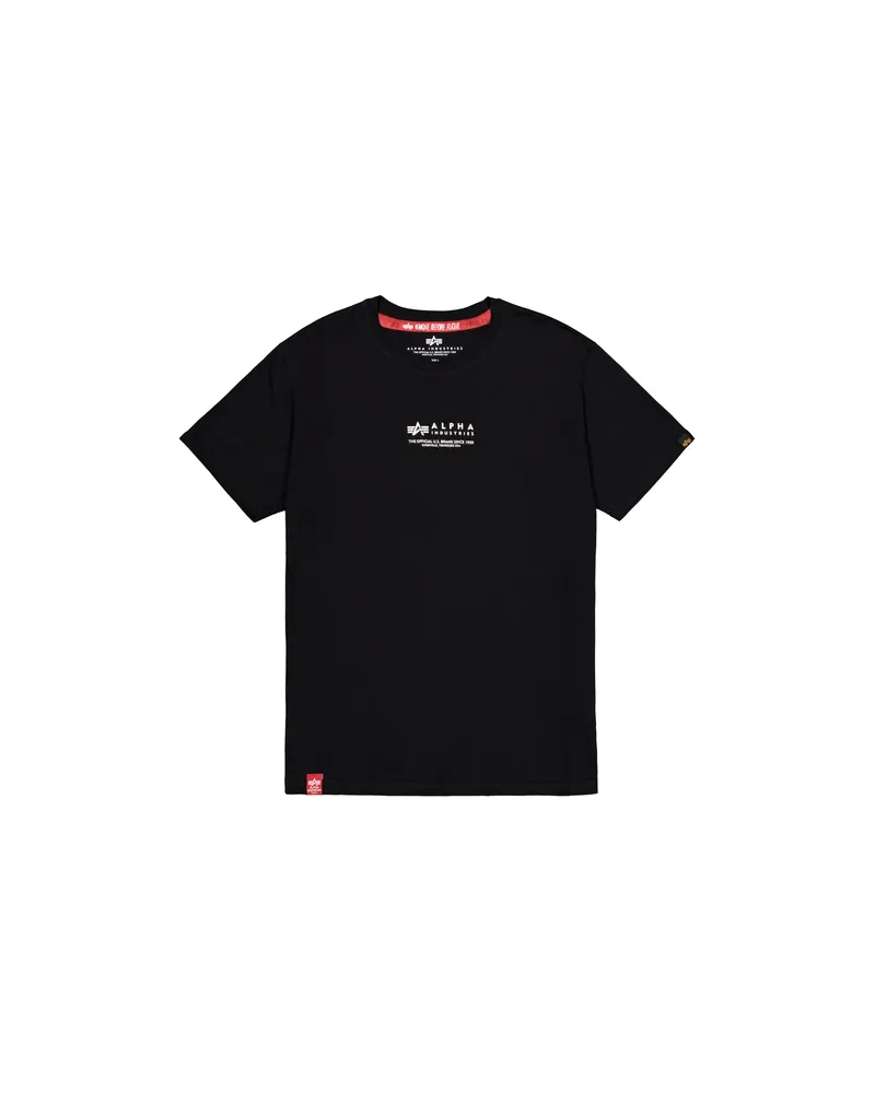 Alpha Industries Alpha Wording T-Shirt Schwarz