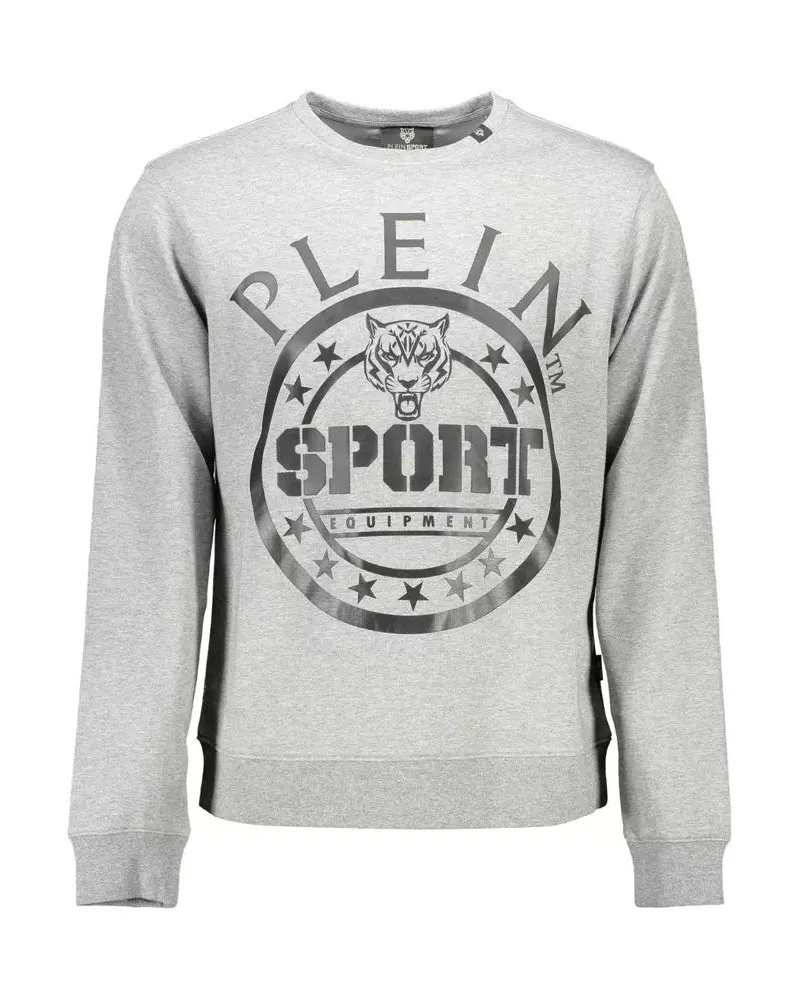 Philipp Plein Tiger Sweatshirt Rundhalsausschnitt Grau