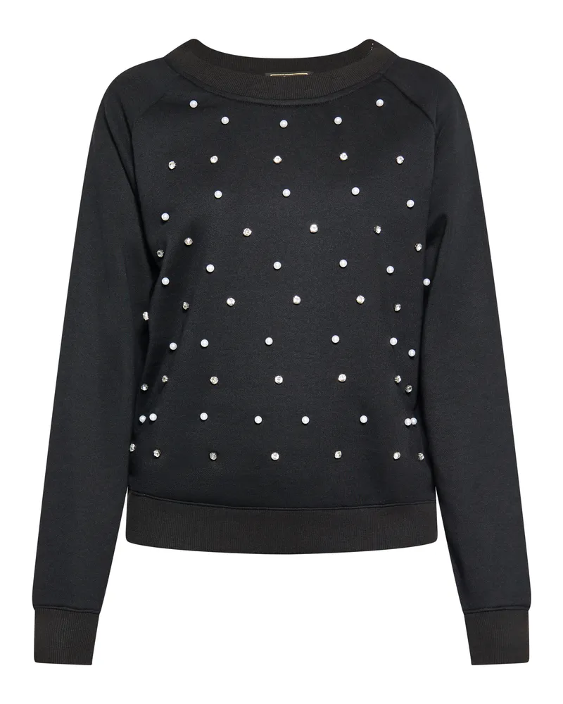 FAINA Sweatshirt Damen schwarz Schwarz