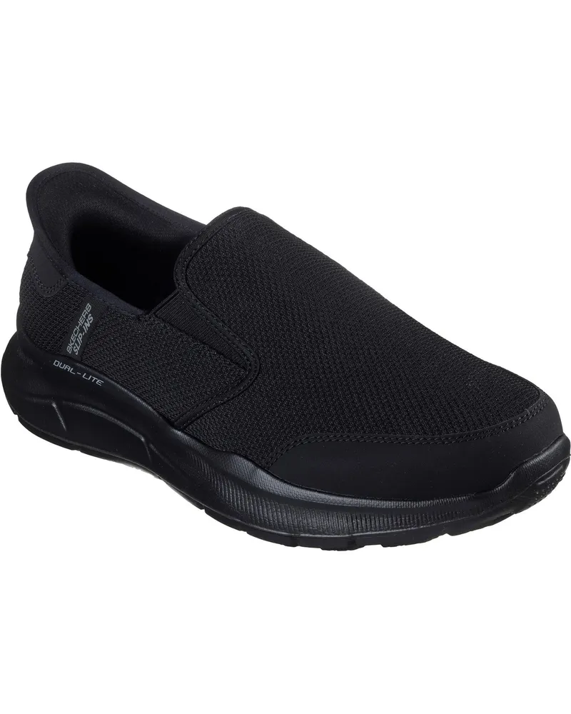 Skechers Equalizer 5.0 Drayze Polyester Herren Schwarz Extra Weite Sneakers Schwarz