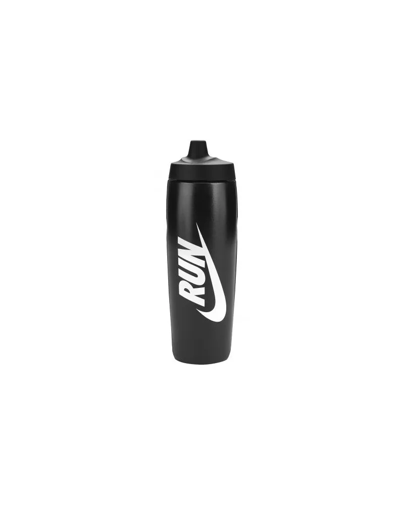 Nike Refuel" Wasserflasche, Grafikdruck, 680ml (Schwarz/Weiß Schwarz