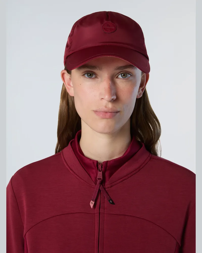 North Sails Basecap Satiniertes Nylon Bordeaux