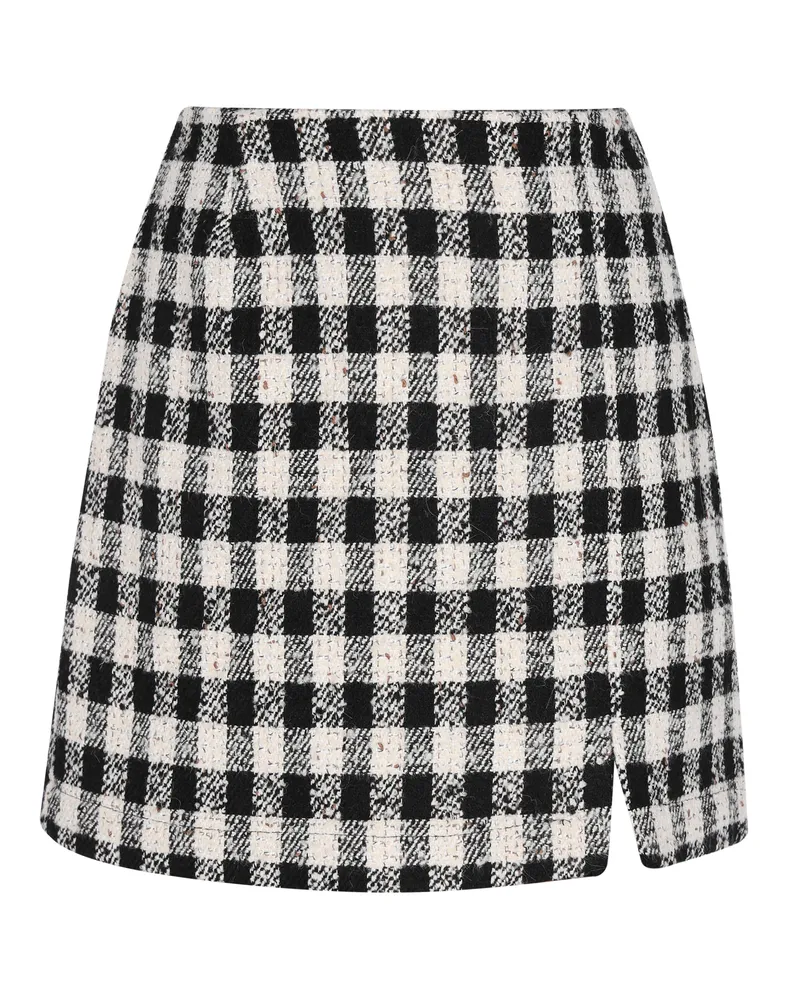 FAINA Rock Frauen schwarz/offwhite Schwarz