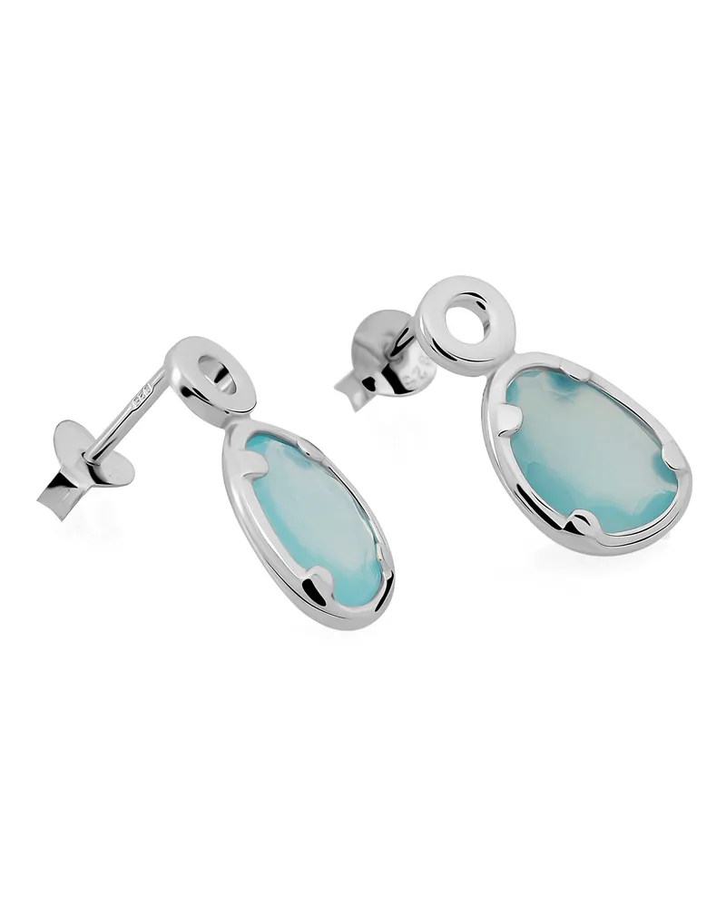 Orphelia Rivera' Damen 925 Sterling Silber Tropfohrringe - Silber ZO-7480/BC Silber