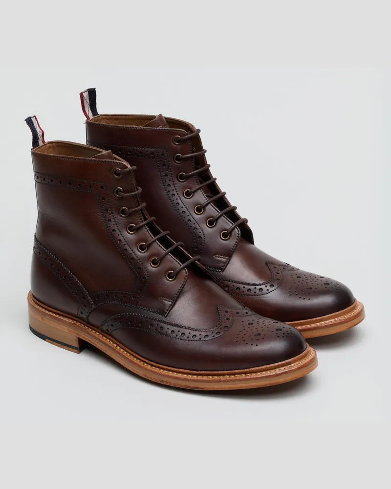 Ben Sherman Arthur Braune Herrenstiefel Aus Leder Braun