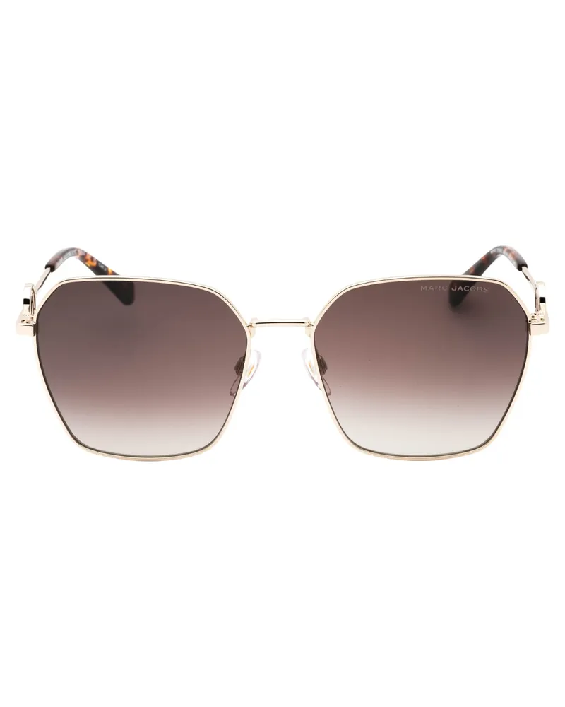 Marc Jacobs Sonnenbrille Mit Goldenem Havana-detail Gold