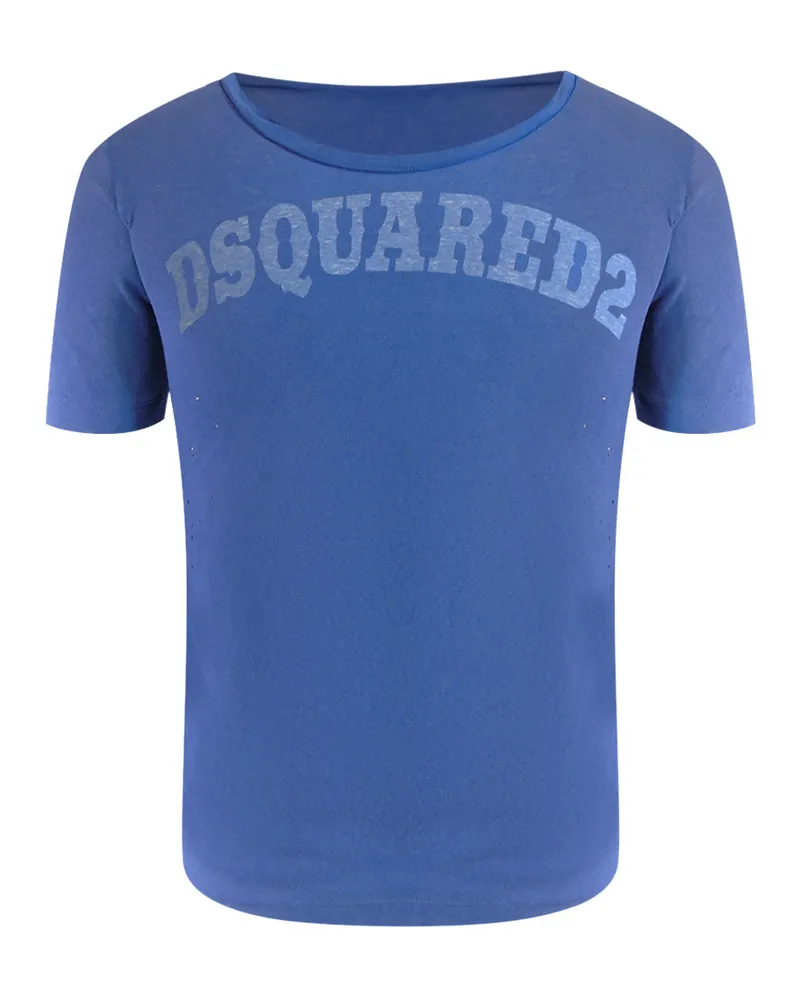 Dsquared2 Rundhals-t-shirt, Blau Blau