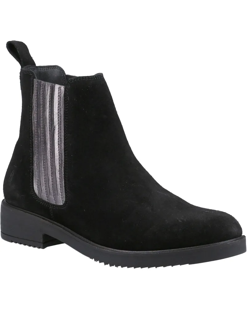 Hush Puppies Damen/Damen Stella Lederstiefeletten (Schwarz Schwarz