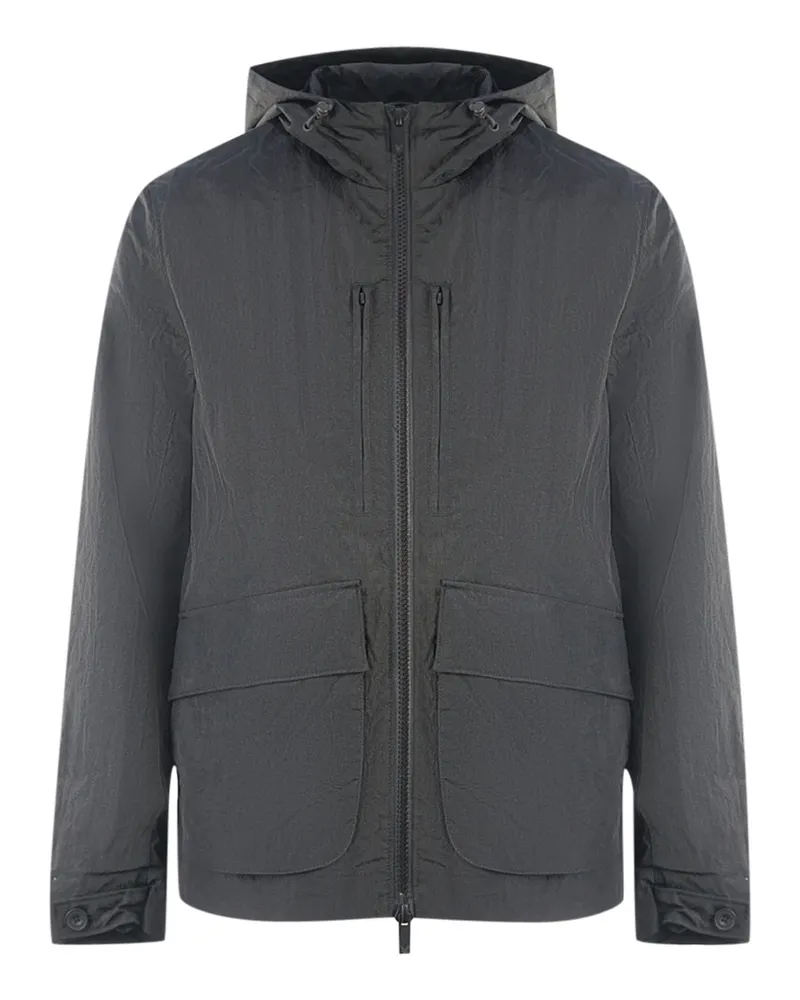 Lyle & Scott Schlichte Jacke mit Kapuze Schwarz Schwarz