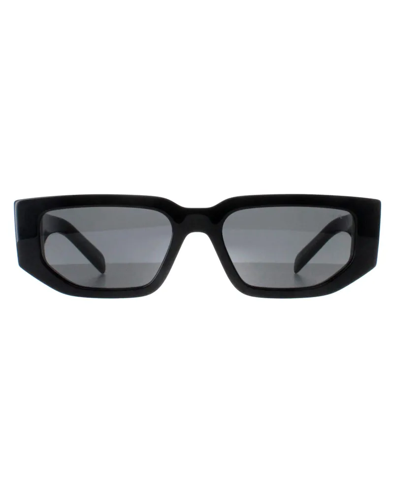Prada Rectangle Unisex Sonnenbrille PR09ZS - Schwarz Schwarz