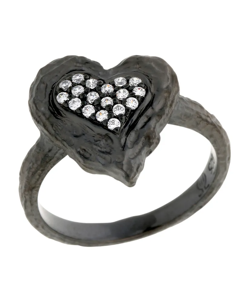 Orphelia Damen-Ring Sterling-Silber 925 – Schwarz ZR-7082/2 Schwarz