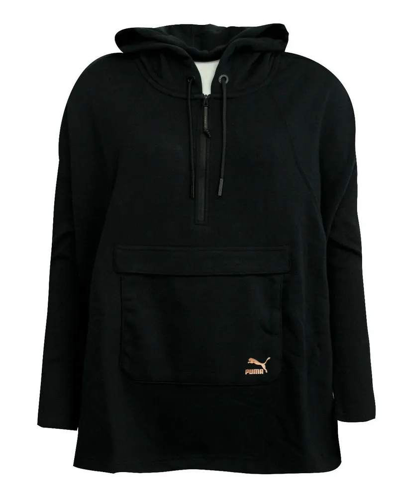 Puma Evo Damen-Kapuzenpullover in Schwarz Schwarz