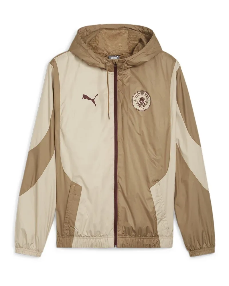 Puma Manchester City" Jacke für Herren, gewebter Stoff (Sand Sand
