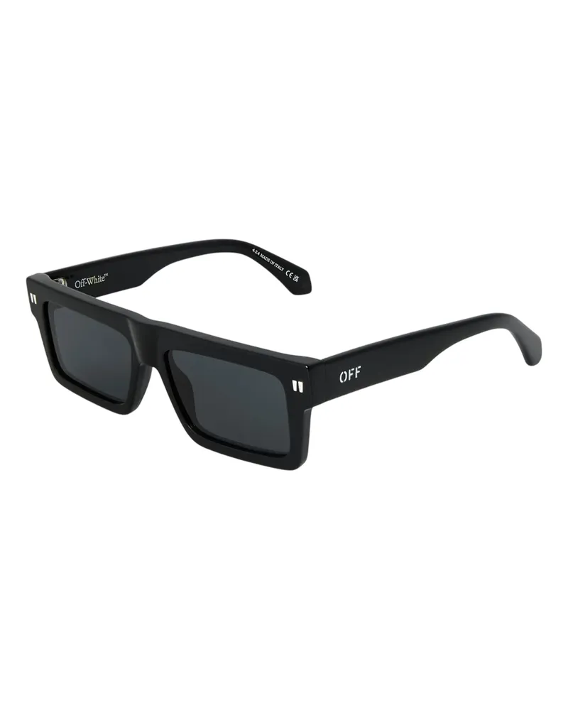 OFF-WHITE Off White - "Chandler" Rechteck-Sonnenbrille für Damen (Schwarz Schwarz