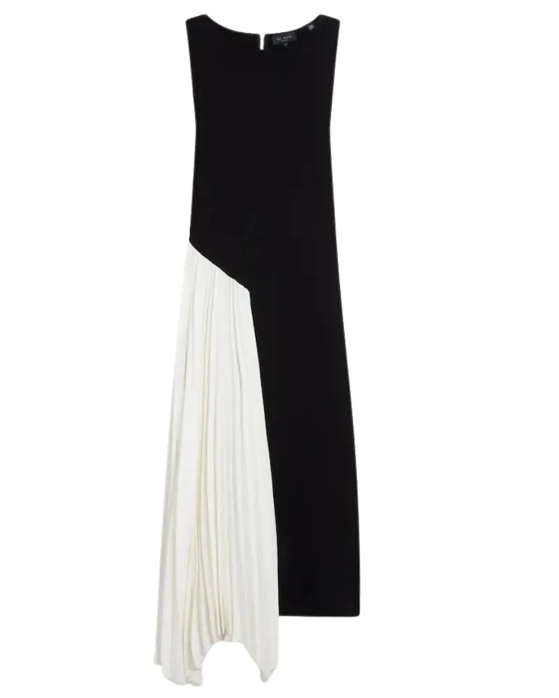 Ted Baker Zeera Ärmelloses Strickkleid mit Kontrasteinsätzen - Schwarz Schwarz